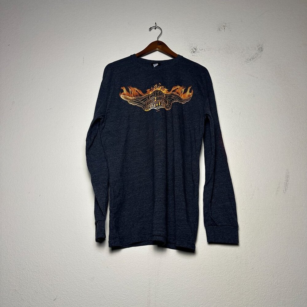 Harley Davidson Men L Shirt Motor Biker "Budapest, Hungary" Graphic Long Sleeve